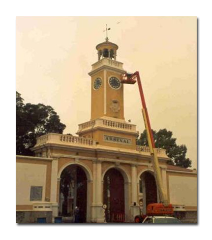Restauración fachada del Arsenal Militar de Cartagena